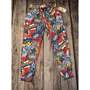 OH SNAP Comic Bang By The Drill Clothing Co Joggers Adult Size Medium NEW
